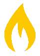 flamme jaune